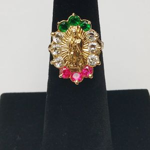 14k gold ring w/ Mother Theresa  