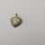  10kt gold earring w/ opal and dia
