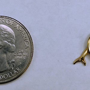  14K Gold Dolphin Pendant