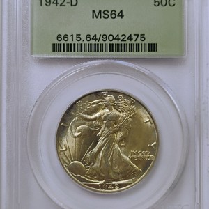 PCGS 1942-D MS64 50C