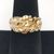  14kt yellow gold nugget ring 
