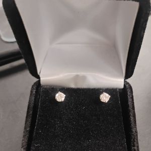  14kt White Gold Diamond Stud Earrings .4ctw