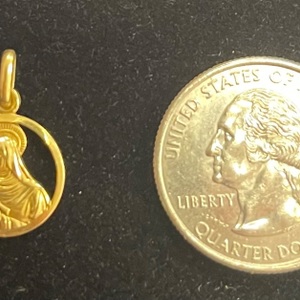  14kt Gold Religious Pendant