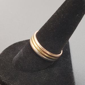 14kt Tri Color Ring 