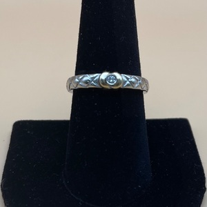 18kt Gold Ring 2-Tone w/Diamond