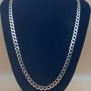  10kt Gold Curb Necklace Size 21"