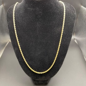 10kt yellow gold rope necklace 
